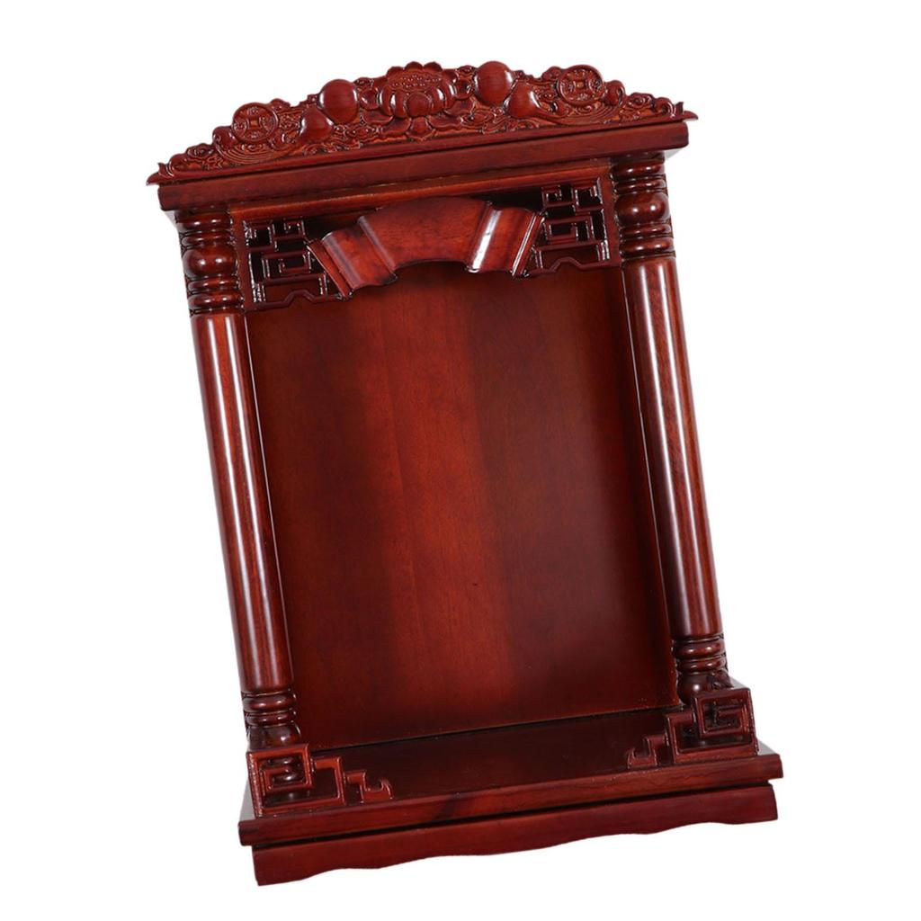 Inspired Wooden Altar Display Shelf for Home Office Decor