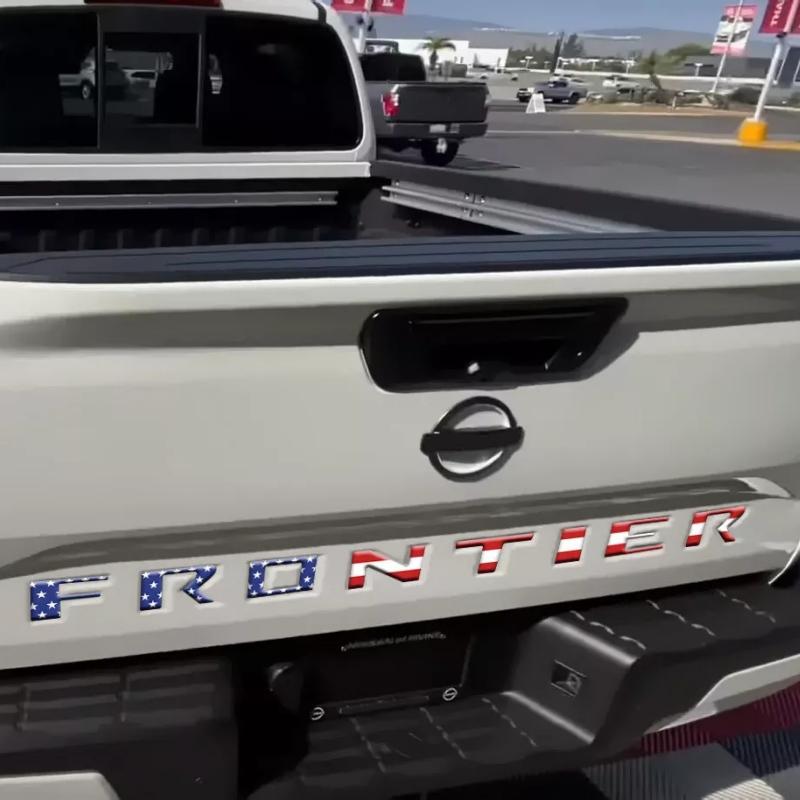 3d Emblem Tailgate Frontier Letters Rear Trunk Badge Sticker Decals Cover Trim For   Car Exterior Accessories