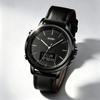 Men's Watch SKMEI Leather Strap 50M Waterproof LED Backlight 1652