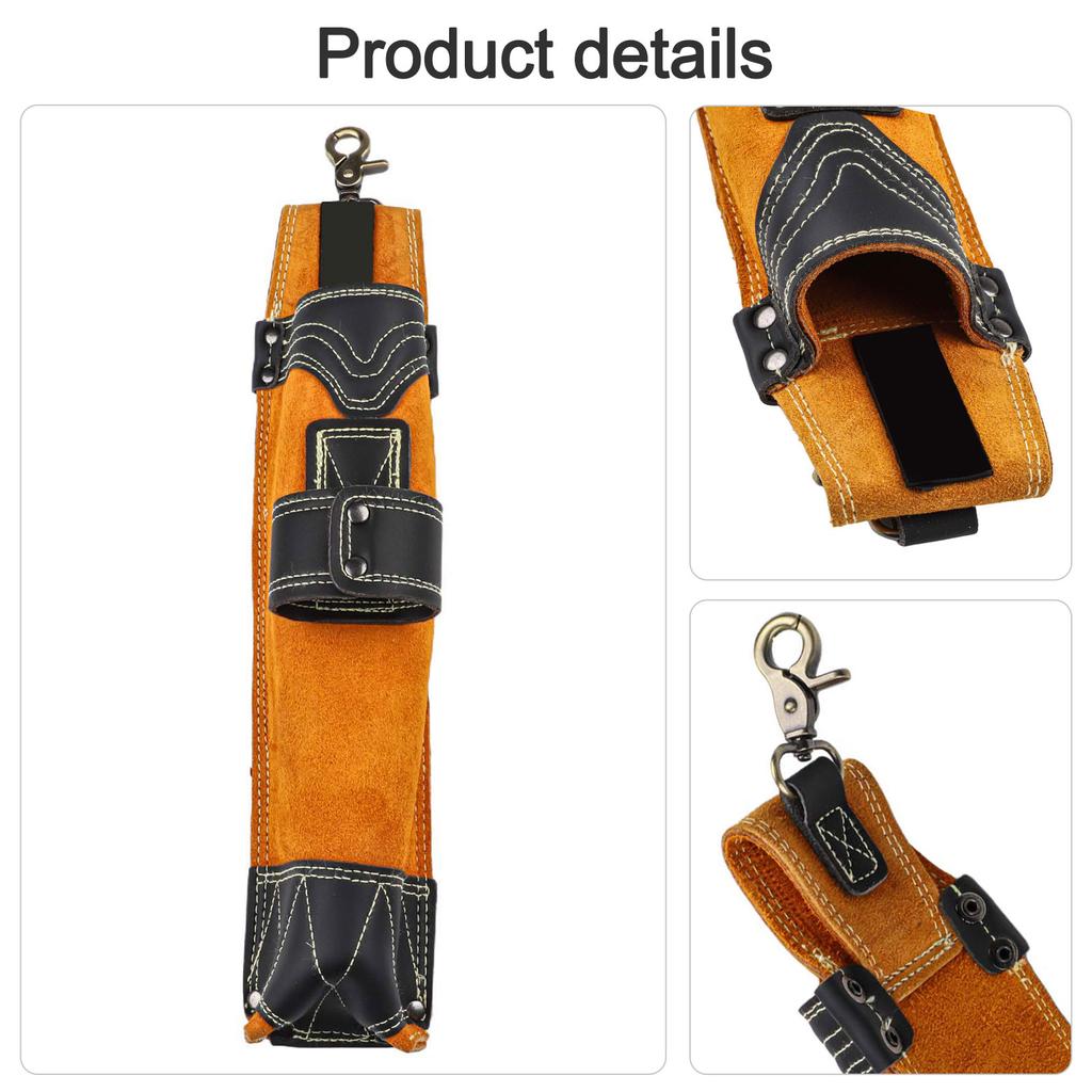 Welding At Height Length 14 Inches 350 Mm Flame-Resistant Leather Convenient Belt Attachment For Heavy-Duty Use