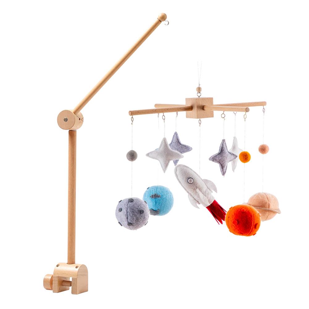 Planet Crib Bell Baby Bed Bell Newborn Wind Bell Hanging Bed Bell Stars Rocket Pendants Toys