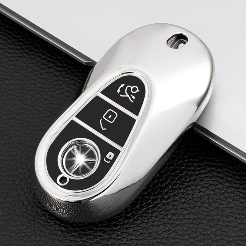 TPU Pouzdro na klíč od auta s dálkovým ovládáním pro Benz C E Třídu W223 W206 C260 C300 S450 S500 S400 Ochranný kryt Bezklíčové příslušenství
