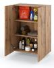 Wall-hung Bathroom Cabinet 60 Cm Bathroom Column for the Bathroom, Oak Wotan