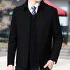 Padded jacket men's jacket middle-aged high-end business leaders, padded jacket thickened jacket men's padded jacket lapel top