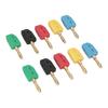 10 Pcs 4mm Banana Plug 32A Gold Plated Brass Quick Connect Banana Connector for Testing Equipment