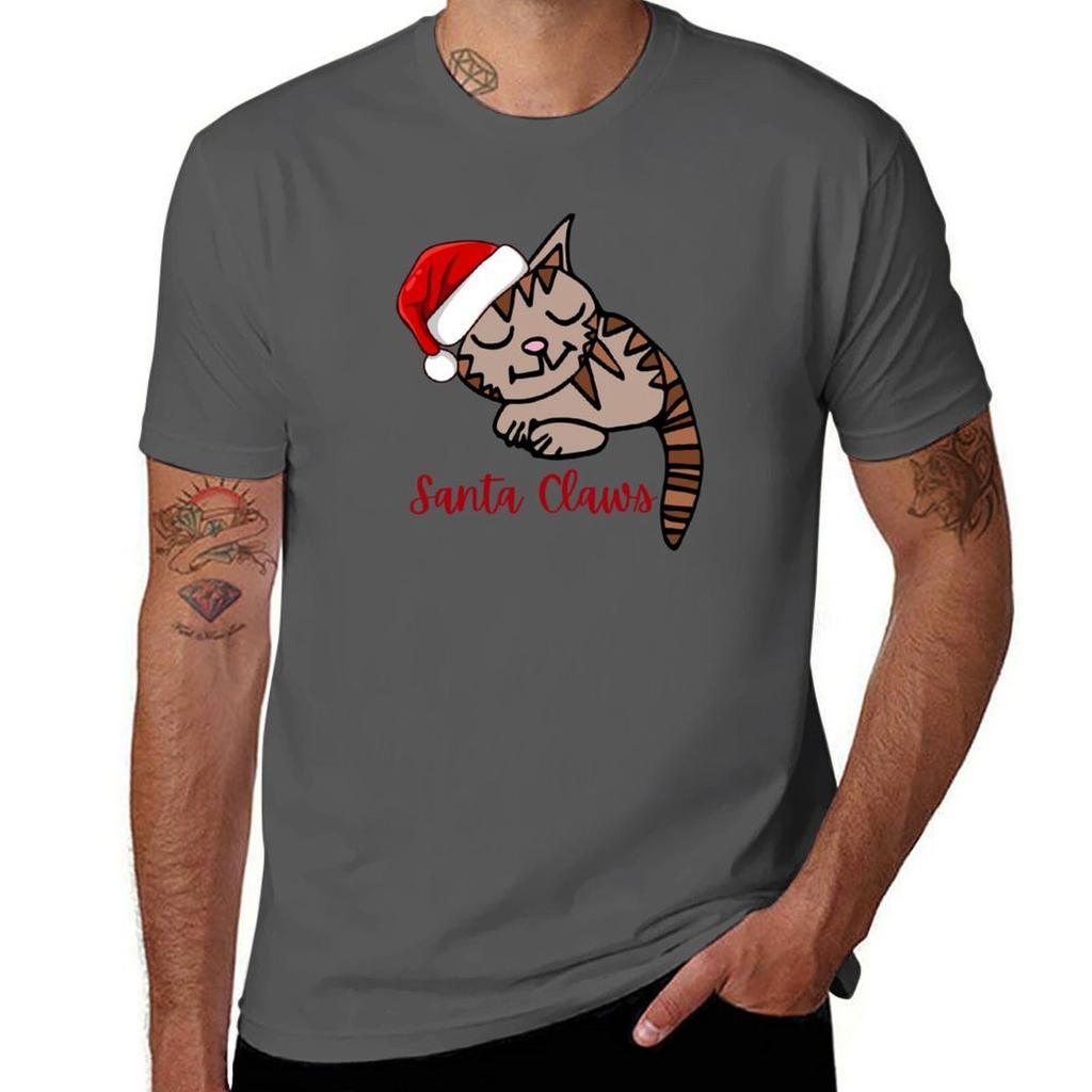 Gary the Cat Santa Claws by Everything Eli TShirt man t shirts high quality luxury brand t shirt man luxury TShirt
