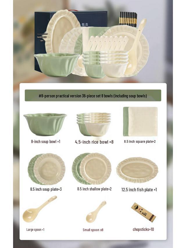 Mod Lanka 18-Piece Floral Ceramic Dinnerware Set with Casserole