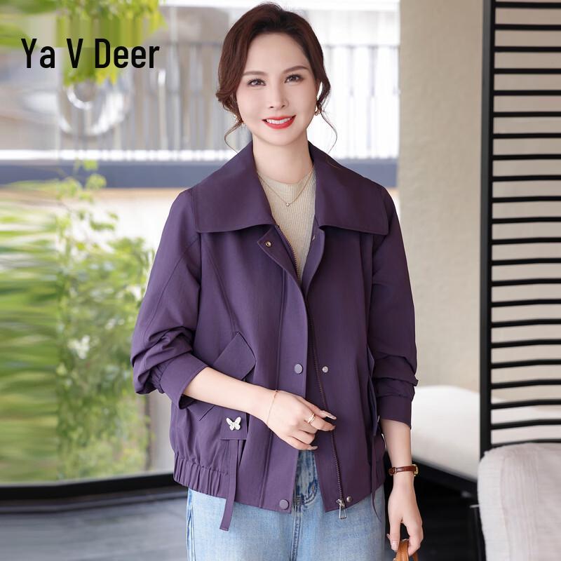 Yalu Women's Casual Thin Autumn Zipper Jacket