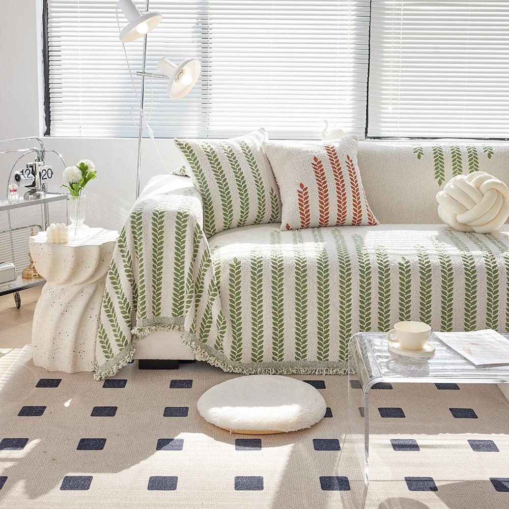 Чехол для дивана из полубархата в скандинавском стиле на все времена года — фото 5