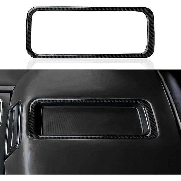 Car Carbon Fiber Decal Center Console Lower Panel Sticker Cover Interior Trim Decal For Chevrolet Silverado/GMC Sierra 1500 2500HD 3500HD 2014-2018