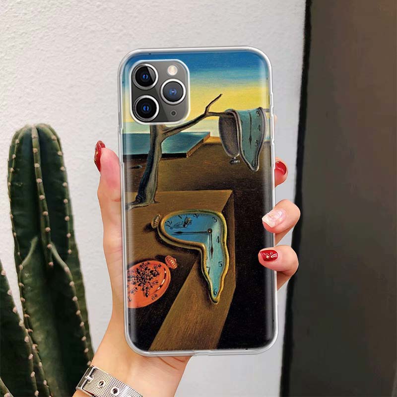 Salvador Dali Art For iPhone 17 Air 16 15 14 Plus 13 Mini 12 11 Pro Max Phone Case 16E 7 Print 8 SE Fundas Cover Soft Coque 16 1