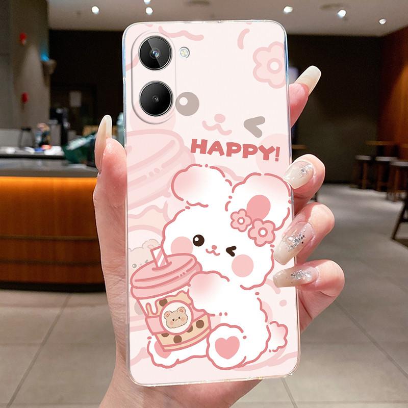 Phone Casing For Realme 9i 5G RMX3612 / Realme 10T 5G Luxury Dragon Cute Cool Boys Girls Patterns Transparent Soft Silicone Case