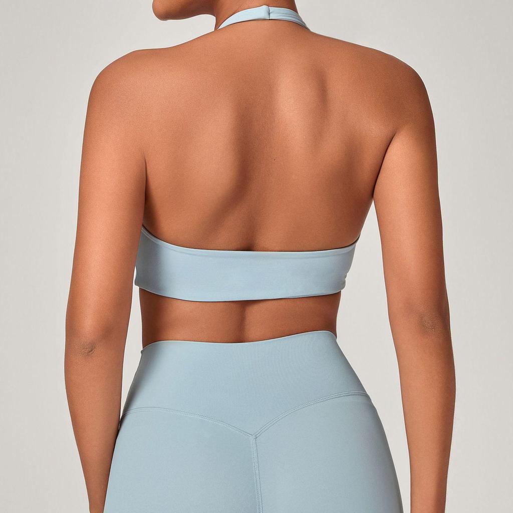 Cross-Border Sports Breathable Yoga Bra - Hanging Neck, Beautiful Back, Outdoor Running & Fitness Top