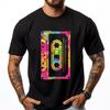 Camiseta Oversize de Diseño de Cassette Colorido Retro para Hombre Camisetas Vintage Camisetas de Hombre Día de los Enamorados - Camiseta Gráfica de Algodón de Verano para Hombre