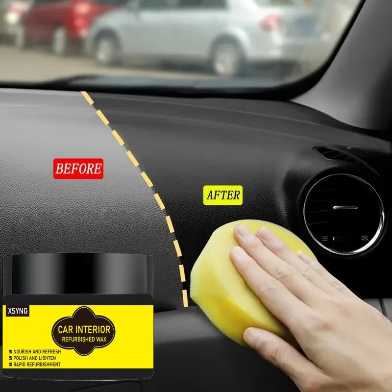 Multifunctional Automotive Interior Renovation Wax - Plastic Component Update, Interior Shining Wax, Tire Protection, Car Repair