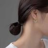 Hetian Jade Earrings for Women Girl Gift 4 Beads Gold 925 Stamped Elegant Lady Jewelry Dropship