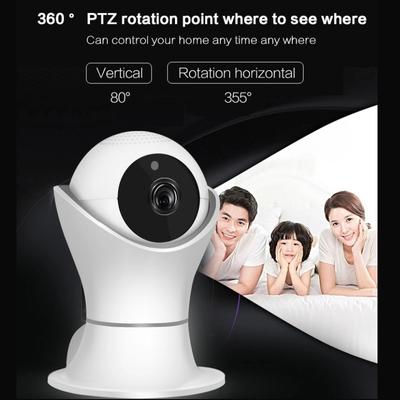 Full HD WIFI IP 1080P Bebek Monitörü Otomatik Takip 360 Rotasyon Kamera Gece Görüş Gözetleme 3D Panoramik Navigasyon Haritası
