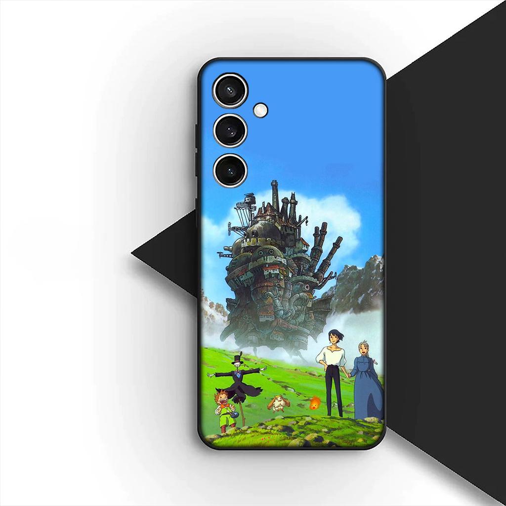 Howls Anime Movings Poster Castles Phone Case for OPPO A80 A18 A16 A40 A17 A15 A38 A78 A79 A54 A57 A12 A60 4G 5G Cover