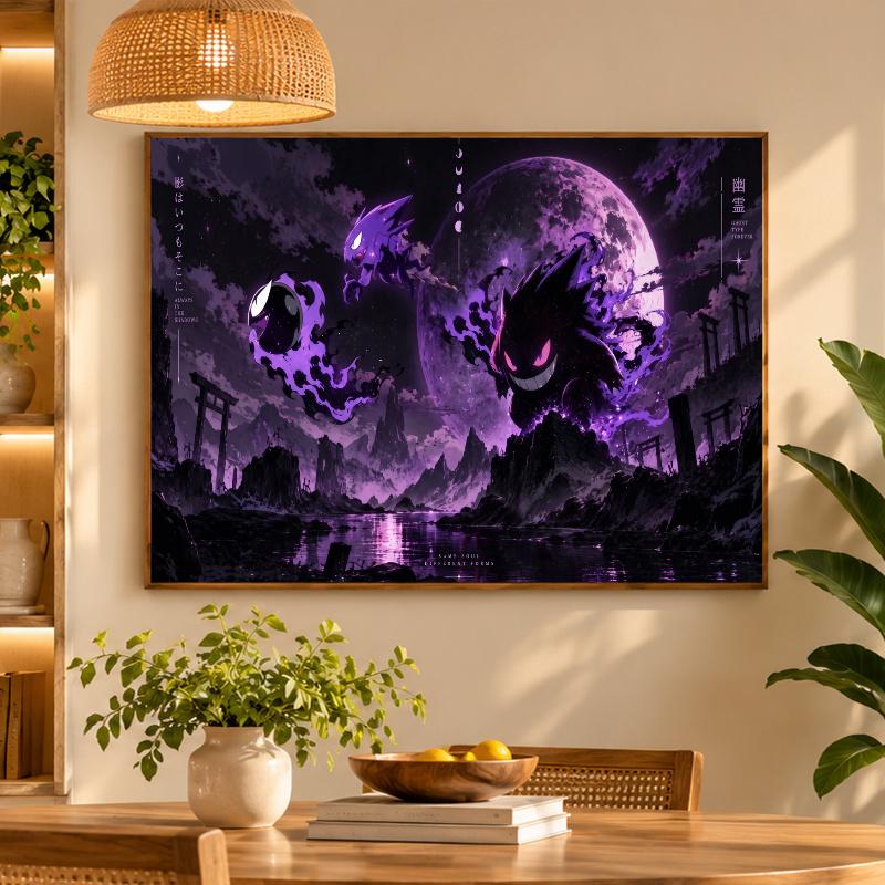 5D Diamond Painting Gengar DIY Full Drill Diamond Art Kit Home Decoration