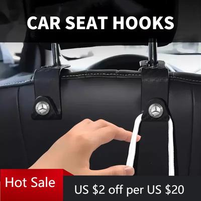 Hots Háček na zadní sedadlo auta z uhlíkových vláken Věšák Organizér na uložení Háčky Pro Mercedes Benz AMG W204 W205 W211 W212 W213 W176 GLA CLA