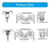 10pcs Musiclily Metal Vintage String Guides Guitar String Trees Retainers Improving Tuning Accuracy