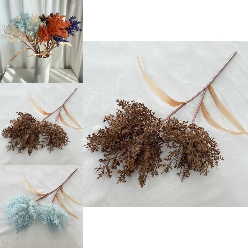 Synthetic Mountain Reed Plastic Flower For Living Space And Event Decoration