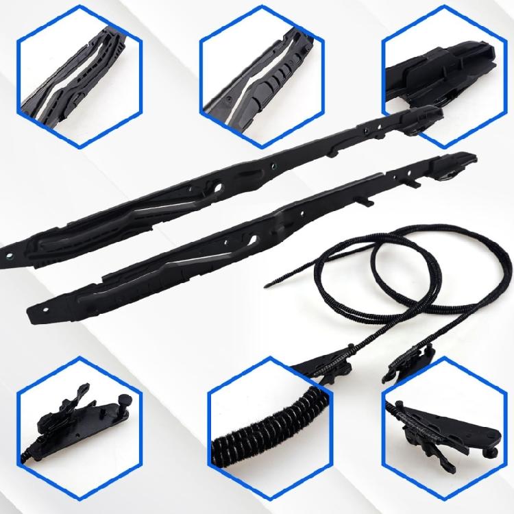 Sunroof Rail & Cable Repair set Strong Sunroof Track Cable Assembly Replacement Sunroof Track & Cable Suitable for Car