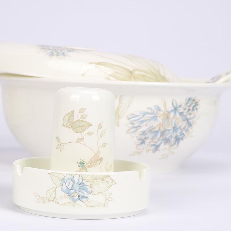 Northern Scenery Chinese Bone China Dinnerware Set - 50 Pieces