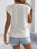 Women Casual Solid Color Button V Neck Sleeveless Knit Vacation Top