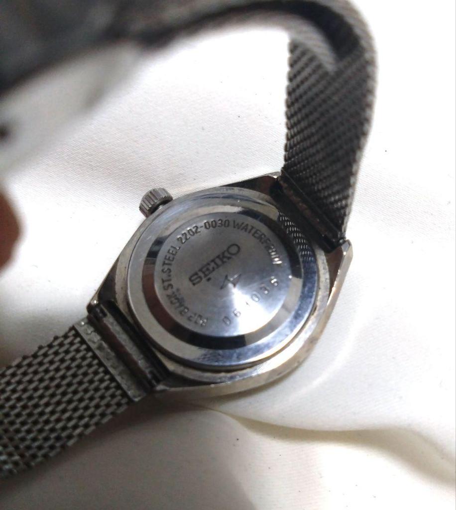 [USED] Extremely rare SEIKO automatic watch with date display in navy blue