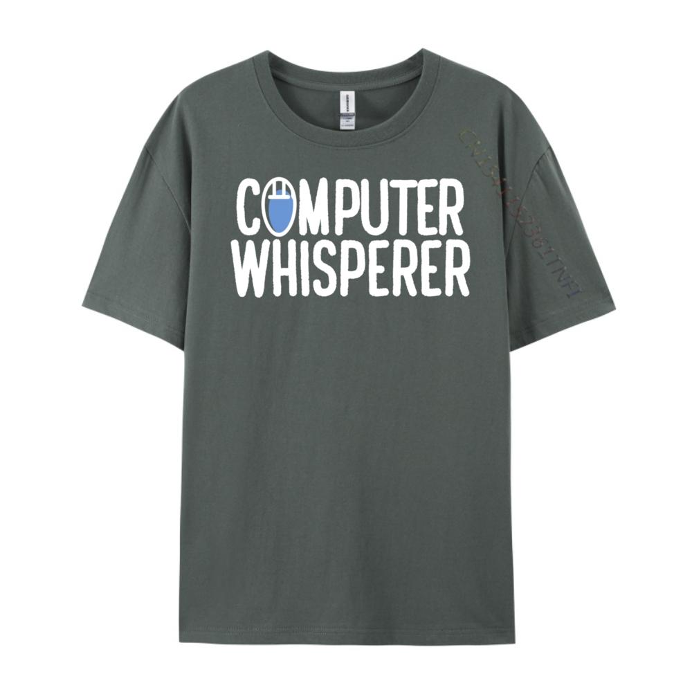 Pc Nerd Techie IT Technicus Computerfluisteraar Blauw En Wit Grafische T-shirts Dames Klassiek Grappige Cadeaus Grote Maten