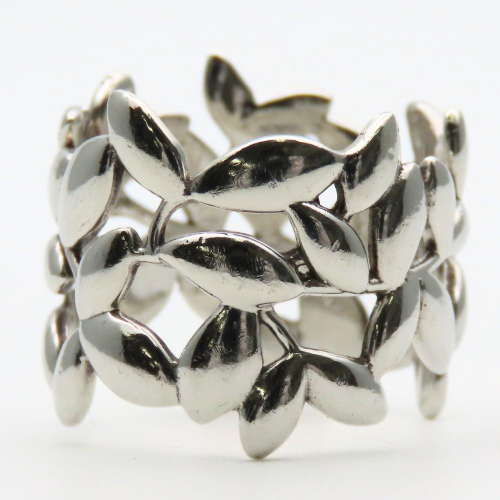 Used TIFFANY&Co. Ring Olive Leaf EU#49 Silver925 4.9g Silver Paloma Picasso