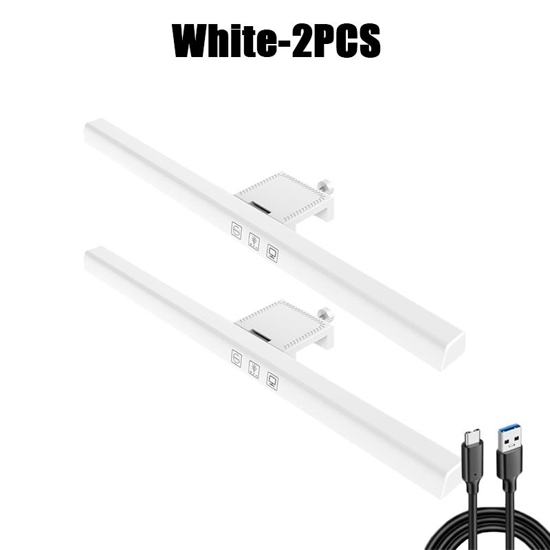 33cm LED Desk Lamp LED Computer PC Monitor Screen Light Bar Stepless Dimming Reading USB Powered Hanging Table Lamp