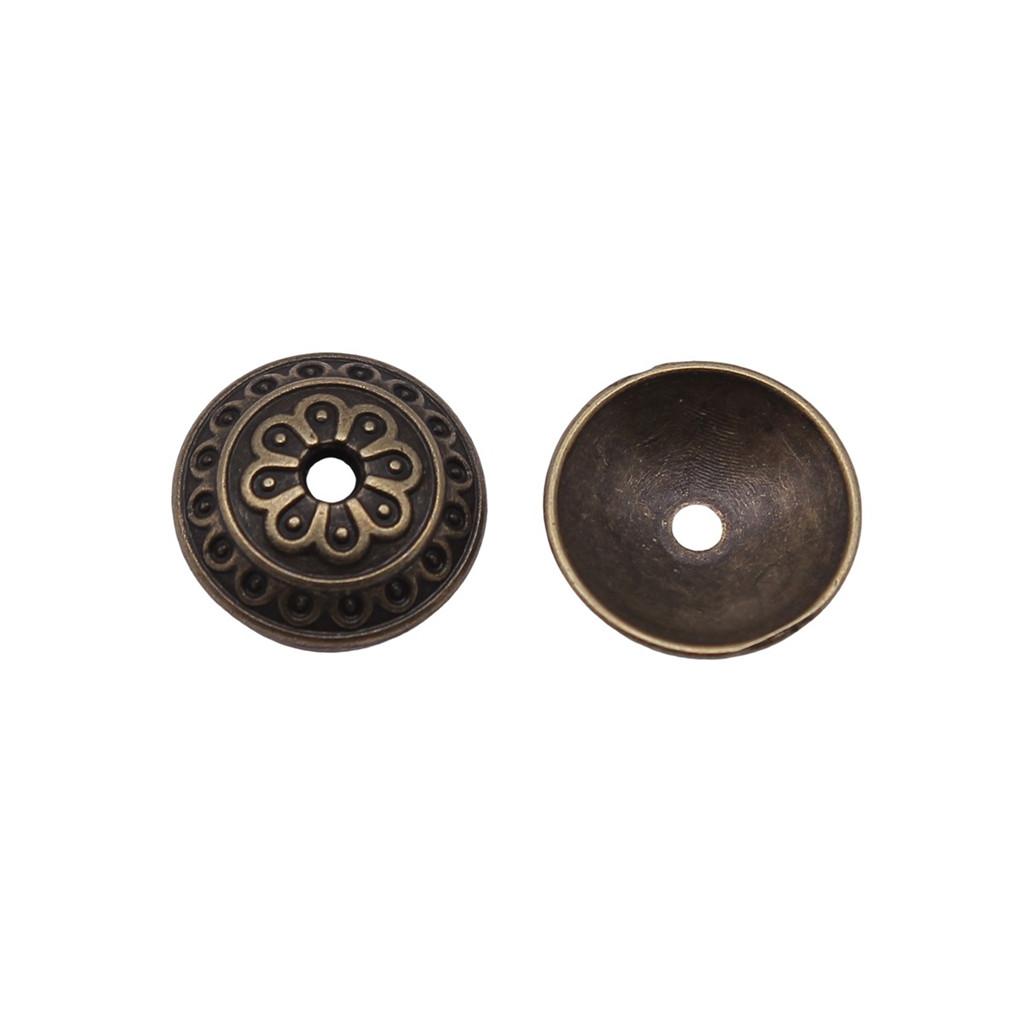 Textured Bead Cap Charms Dome Covers For Pearl And Gemscolor Jewelry Findings