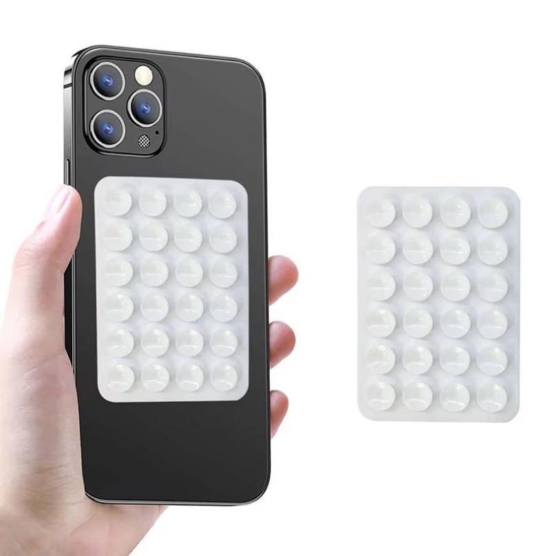 For Selfies and Videos Silicone Suction Phone Case Mount Non Slip Suction Cup Phone Stand Mixed Color Silicone Phone Holder