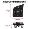 Steering Wheel Switch Button Cover Replacement For Land Rover Discovery Sport For Jaguar XE XF F-PACE C-PACE 2015-