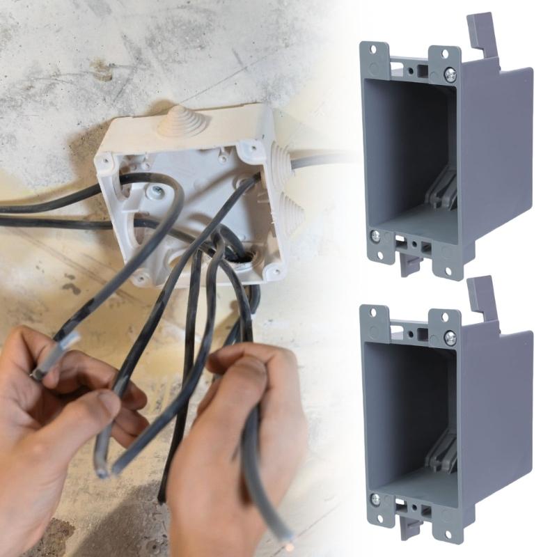 Plastic Electrical Box for Remodeling Projects Single Gang Junction Box for Residential and Commercial Applications