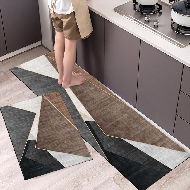 

Кухонный коврик Кристальный бархат Подушка Супервпитывающий коврик для ванной Противоскользящий ковер Кухонные коврики Стирка Длинный ковер 40cmx60cm 1pc