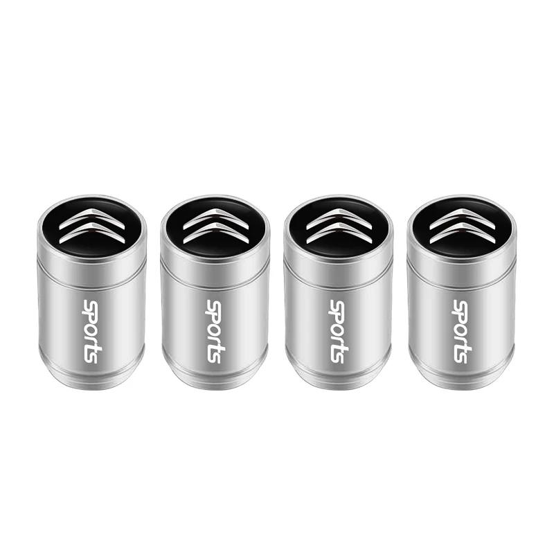 4 Stück Auto Radnabenventil 3D Metall Staubdicht Reifenventilkappe Für Citroen Celysee C6 C3 C5 C1 C2 C4 Aircross Picasso Cactus Berling