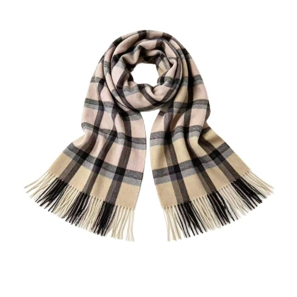 Windproof Cashmere Scarf Soft Shawl Wrap Universal Plaid Scarf  Winter