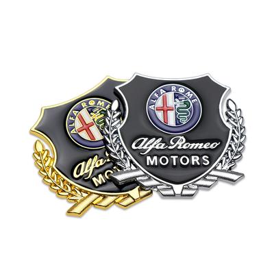 3D Metall Auto Karosserie Kofferraum Emblem Aufkleber Fenster Dekoration Aufkleber Für Stelvio Giulietta Mito 147 159 Giulia Zubehör
