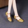 Damen elegante braune leichte Slip-On-Schuhe mit quadratischem Absatz für das Büro, Karrierefrau, lässiger Komfort, schwarze Sommerschuhe ab228