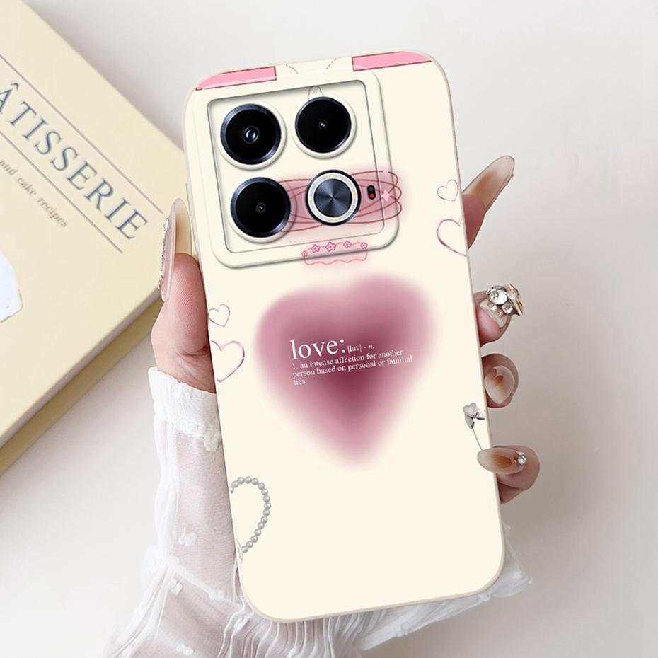 Beautiful Floral Phone Case For Infinix Note 40 4G / Note40 Pro / Note 40 Pro+ (40 Pro Plus) Soft Silicone Cover Bumpers