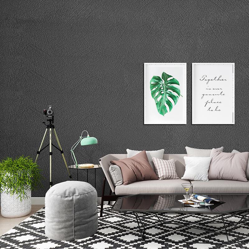Gray Waterproof Self-Adhesive Wallpaper for Bedroom, Living Room, Dorm, or Shop Decor.