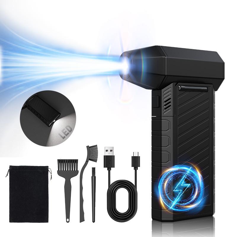 

Ручной пылесос Бесщеточный двигатель 130 000 об/мин X3 Мощный воздуходув Мини турбо-реактивный вентилятор Скорость ветра 52 м/с Воздуходув для пыли Сушилка