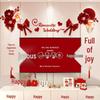 Wedding TV Background Wall Decoration - Double Happiness Bedroom Set