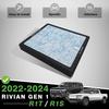 BestEvMod H14 Air Filter Gen1 Compatible With Rivian R1T & R1S   2024 Replacement Air Filter HEPA H14 Activated Carbon Accessories Fit G1 ONLY