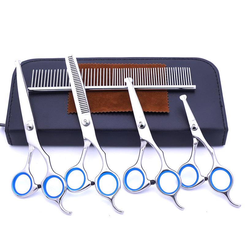 Teddy Dog 6-Inch Stainless Steel Grooming Scissors Set