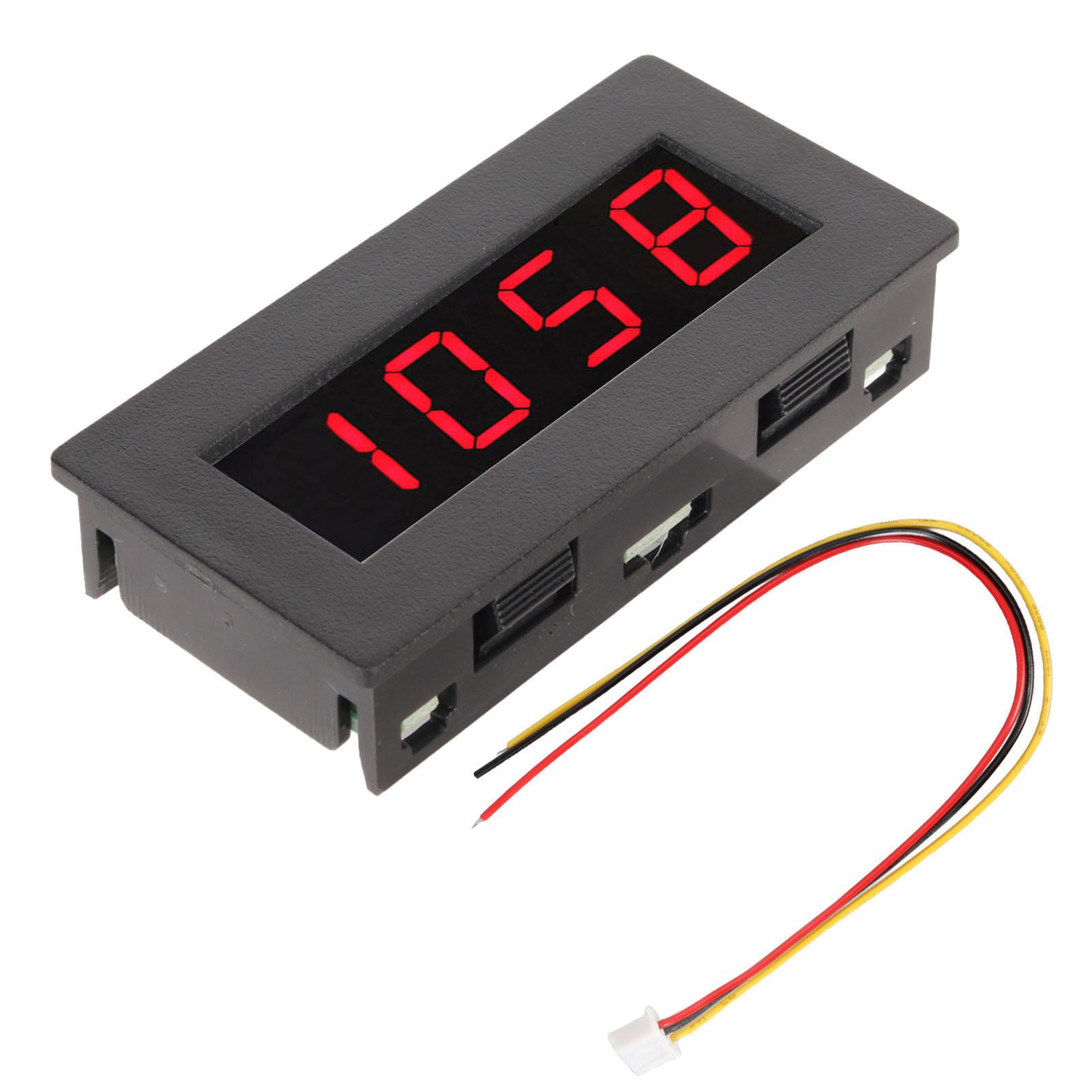 

Digital Frequency Meter Speedometer DC 8 to 15V 0.56 in 5 to 9999 RPM 4 LED Digital Display червоний