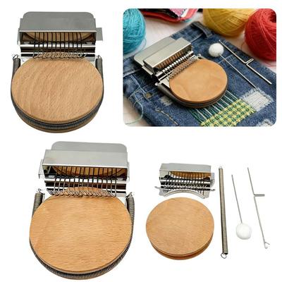 Petit métier à tisser de réparation rapide 12 14 crochets Métier à tisser créatif Métiers à tricoter Réparation de chaussettes